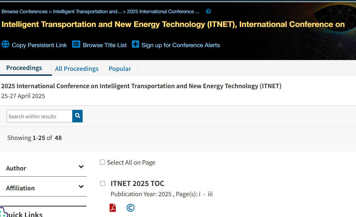 ITNET 2025 Publication Page